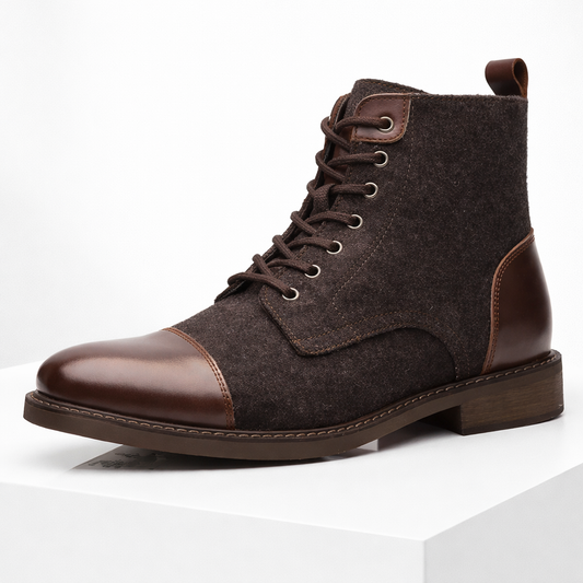 Men's Italian Leather Orthopedic Ankle Boots