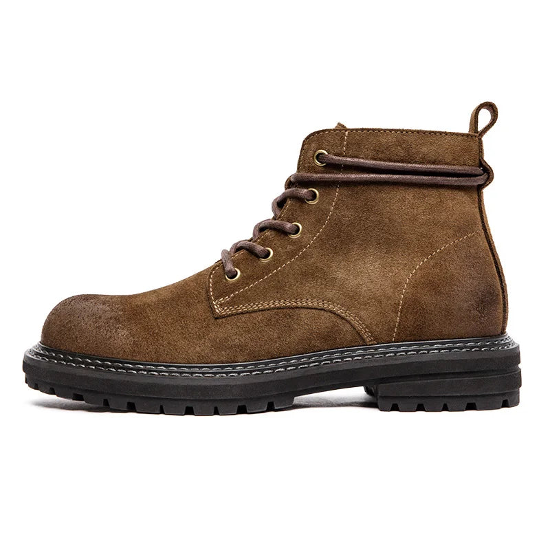 Harlan Leather Lace-Up Ankle Boots