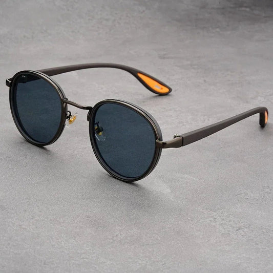 Men's Round Frame UV400 Sunglasses
