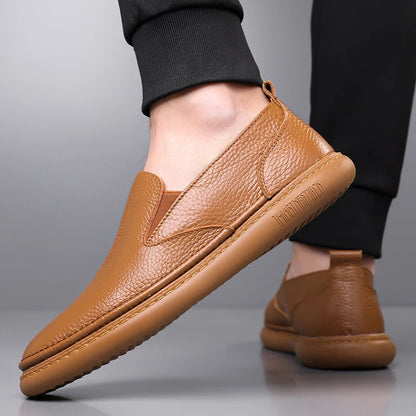 Men's Genuine Leather Orthopedic Slip-On Loafers