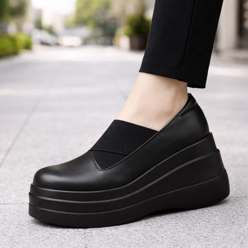 Women's Genuine Leather Orthopedic Platform Shoes
