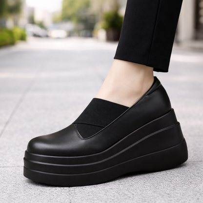 Women's Genuine Leather Orthopedic Platform Shoes