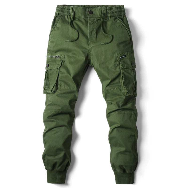 Men's Slim-Fit Cotton Cargo Pants