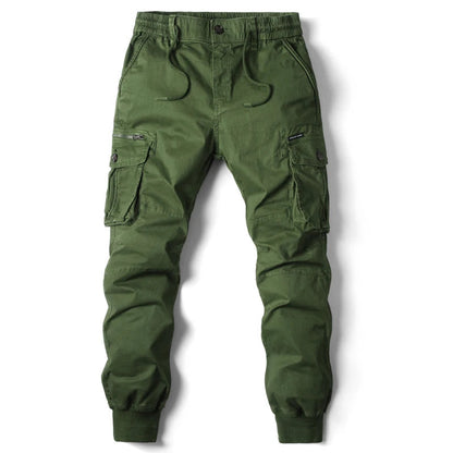 Men's Slim-Fit Cotton Cargo Pants