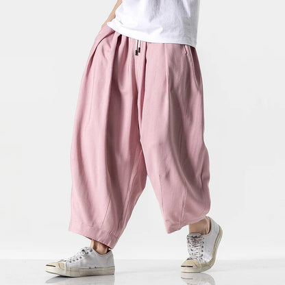 Theron Wide-Leg Cotton Sweatpants