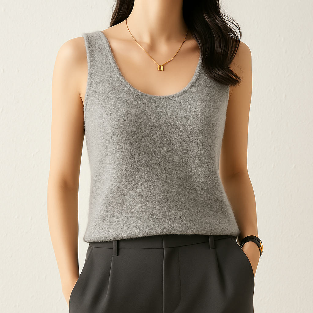 Sylvana Cashmere Knit Tank Top