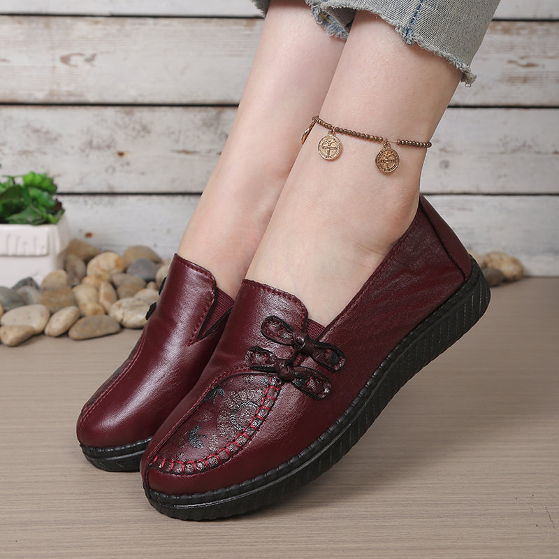 Women's Genuine Leather Orthopedic Slip-On Shoes