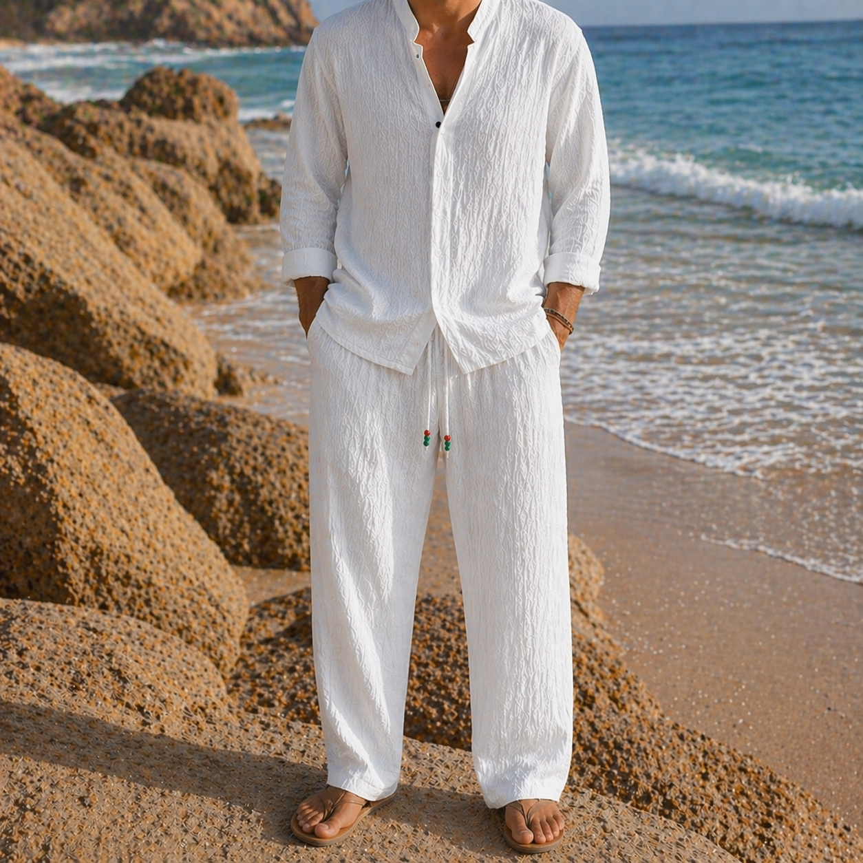 Men's Silk 2-Piece Matching Set
