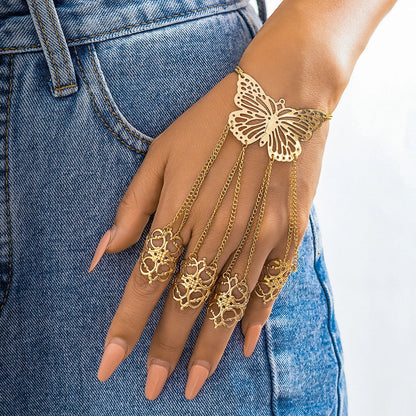 Women's Butterfly Chain Ring Set