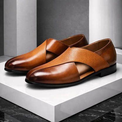 Men's Genuine Leather Orthopedic Slip-On Loafers