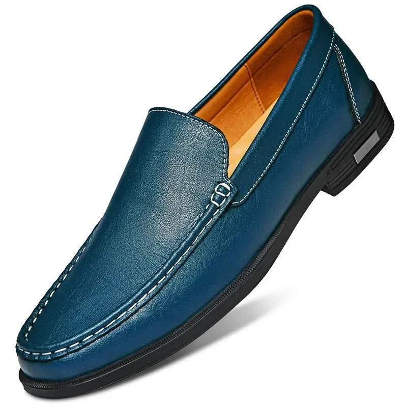 Men's Genuine Leather Slip-On Loafers