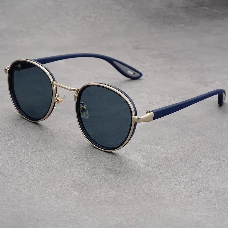 Men's Round Frame UV400 Sunglasses