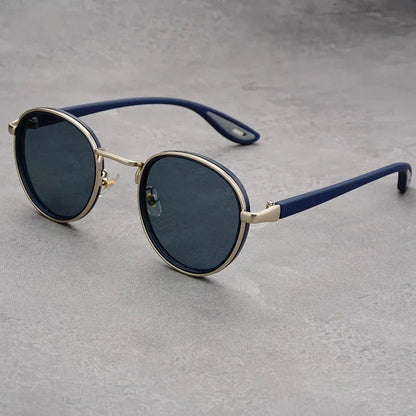Men's Round Frame UV400 Sunglasses
