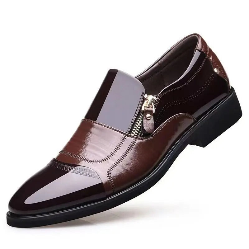 Women's Genuine Leather Side-Zip Orthopedic Shoes