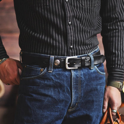 Bronson Hand-Stitched Leather Western Belt