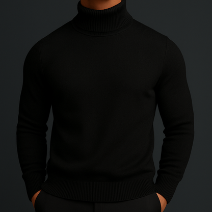 Men's Merino Wool Turtleneck Sweater