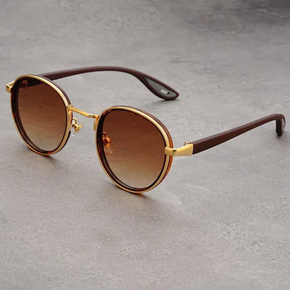 Men's Round Frame UV400 Sunglasses
