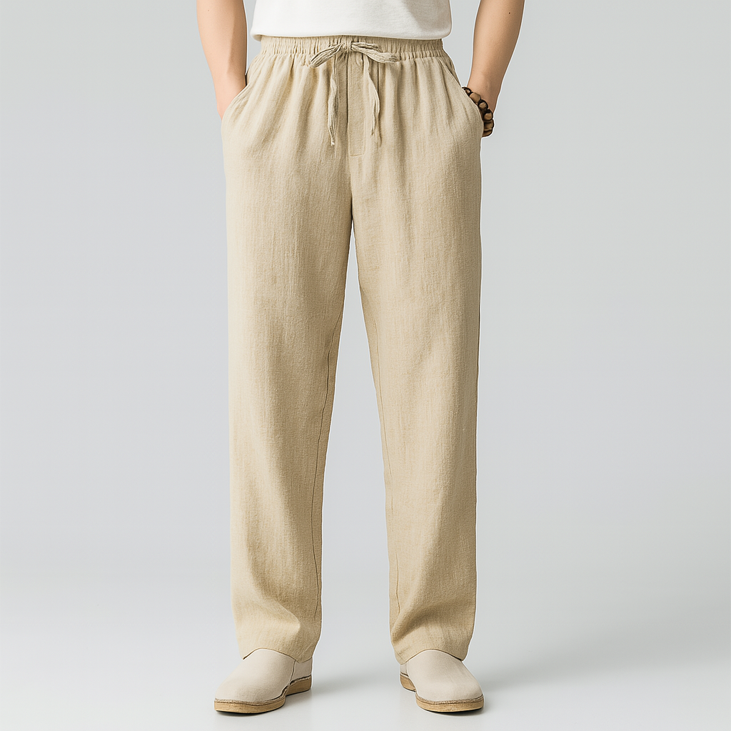 Men's Linen Drawstring Pants