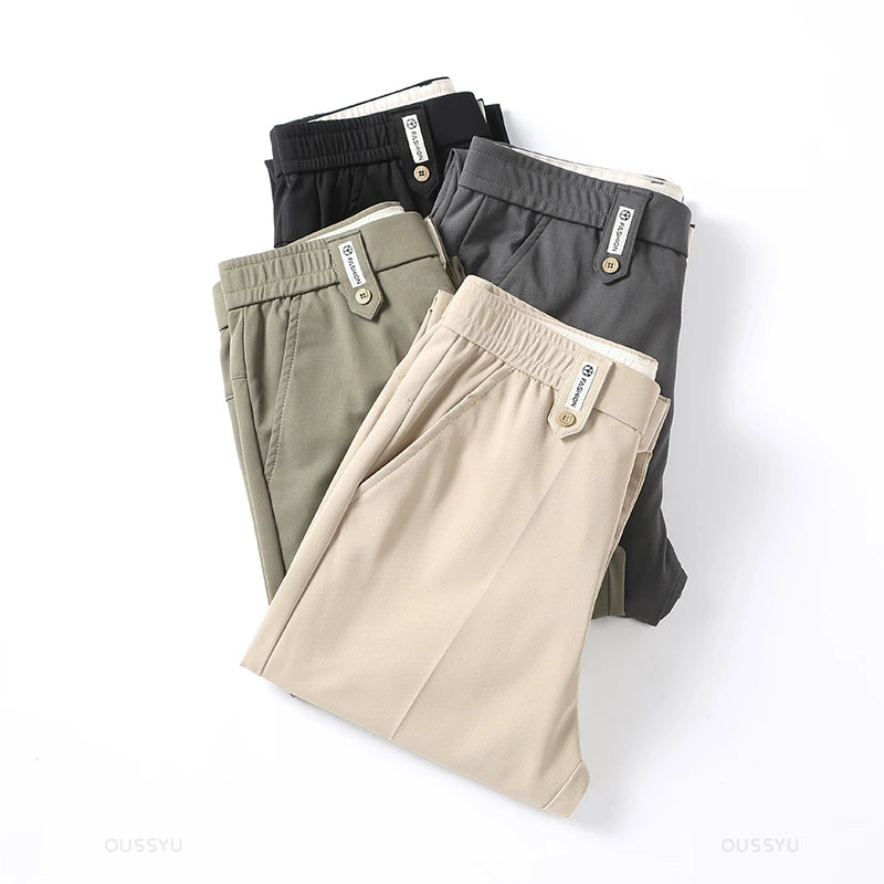 Men's Straight-Leg Dress Pants