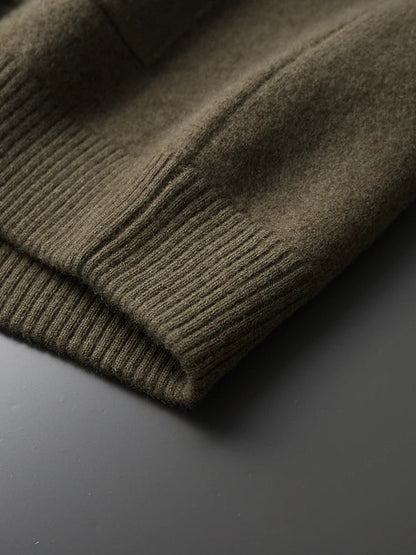 Vestaro Merino Wool Polo Cardigan Sweater