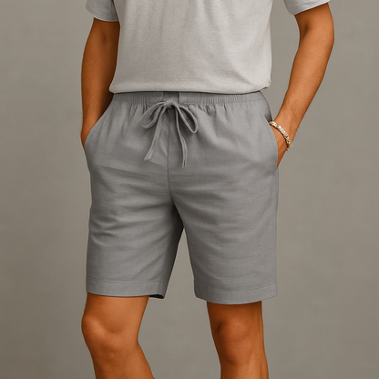 Men's Linen Drawstring Shorts