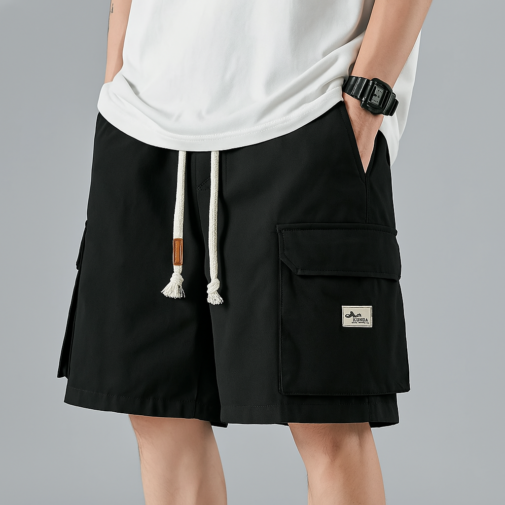Men's Relaxed Cargo Shorts with Pockets