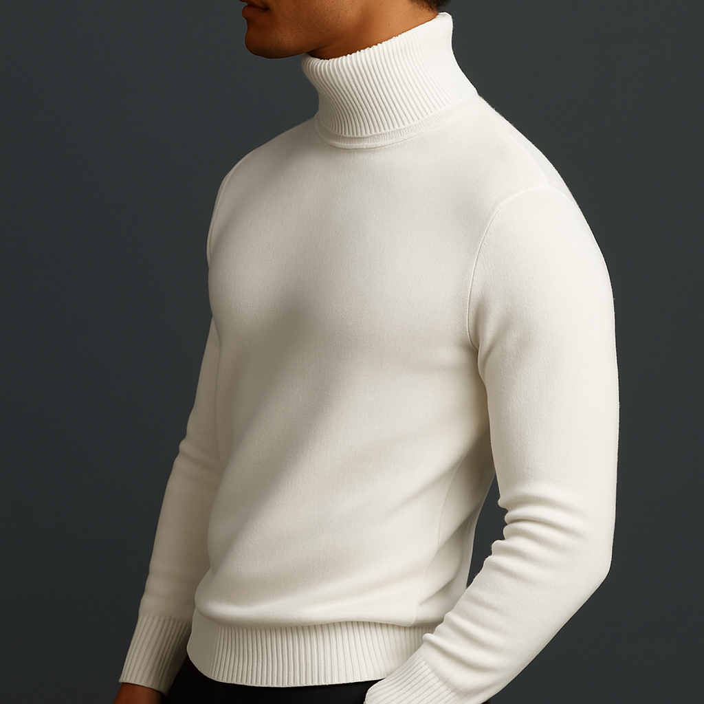 Men's Merino Wool Turtleneck Sweater