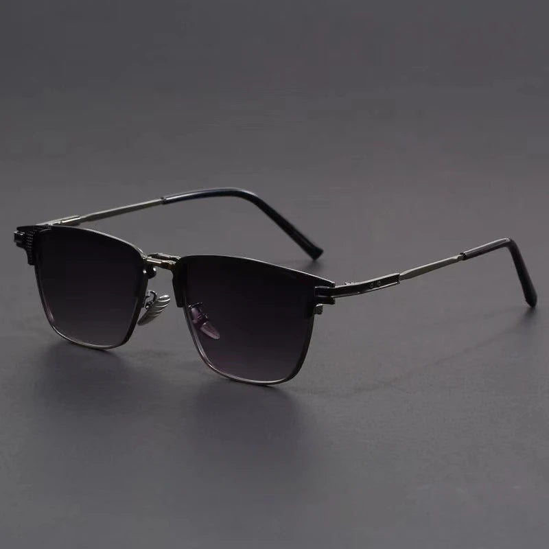 Men's Metal Frame UV400 Geometric Sunglasses