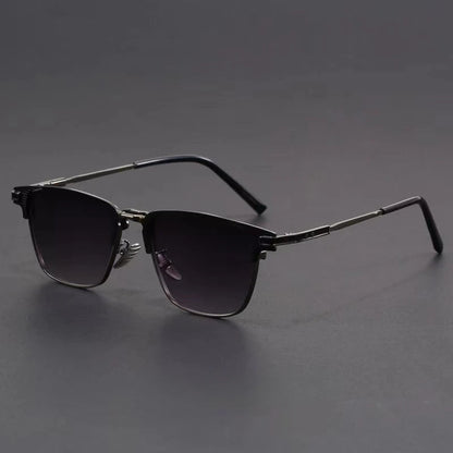Men's Metal Frame UV400 Geometric Sunglasses