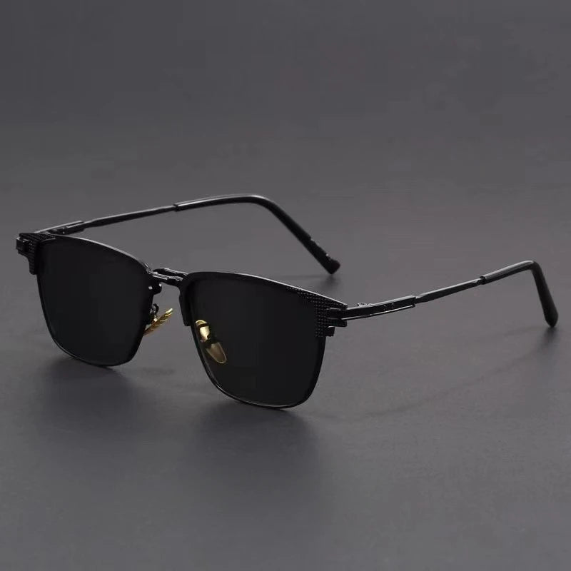 Men's Metal Frame UV400 Geometric Sunglasses