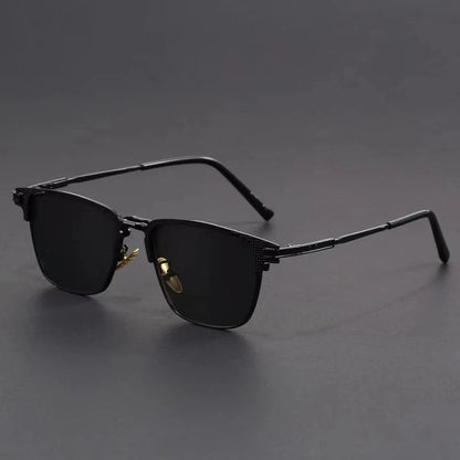 Men's Metal Frame UV400 Geometric Sunglasses