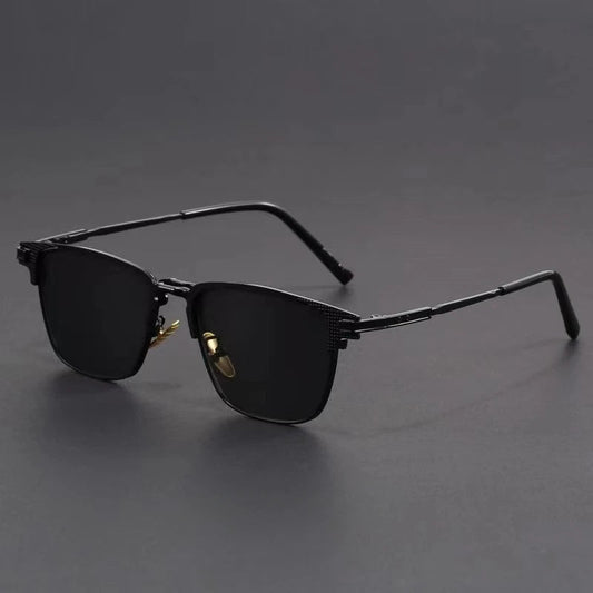 Men's Metal Frame UV400 Geometric Sunglasses