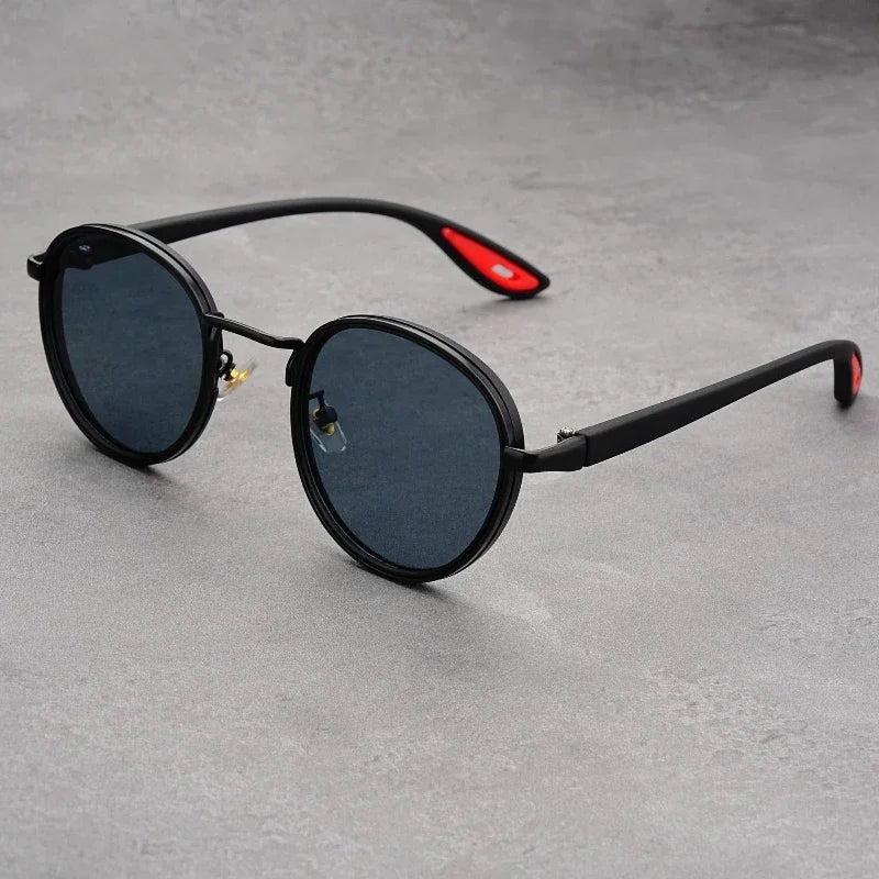 Men's Round Frame UV400 Sunglasses