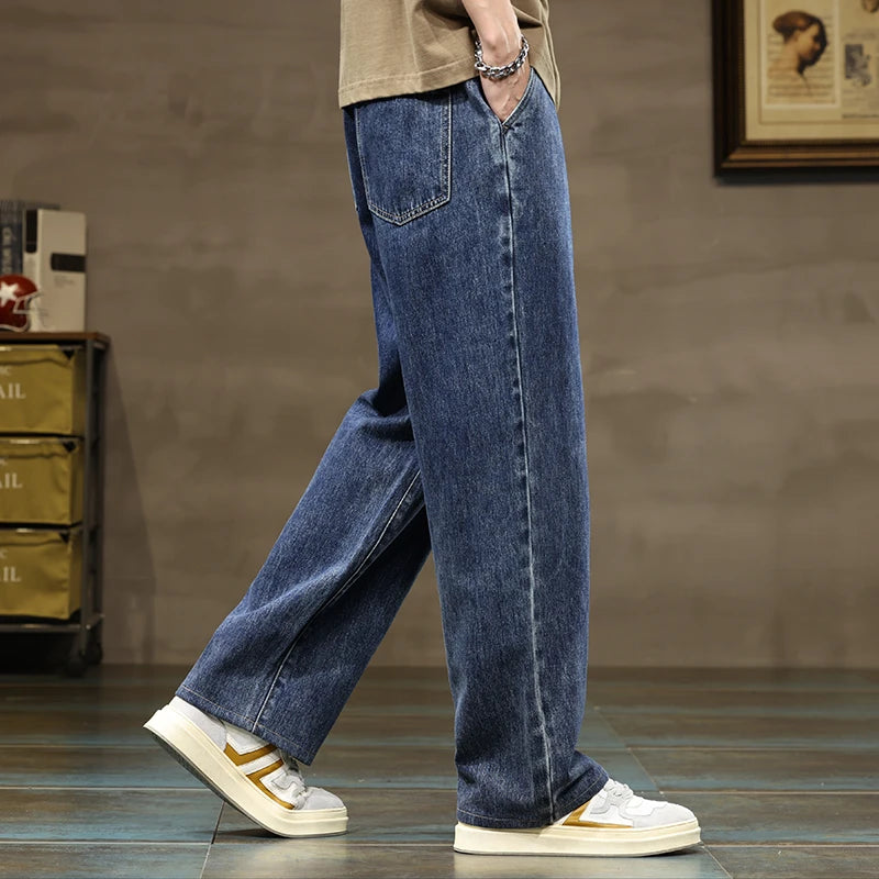 Harlow Drawstring Wide-Leg Denim Jeans
