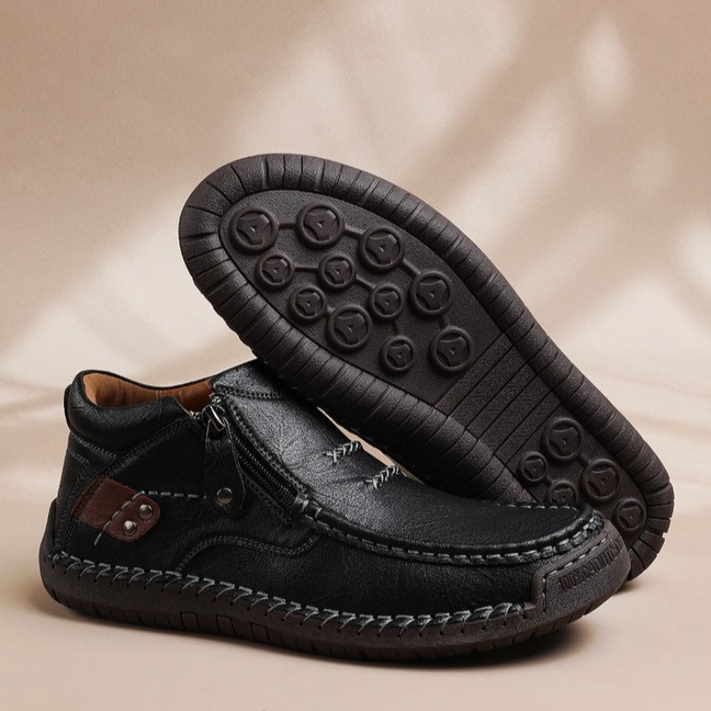Men's Genuine Leather Orthopedic Ankle Shoes