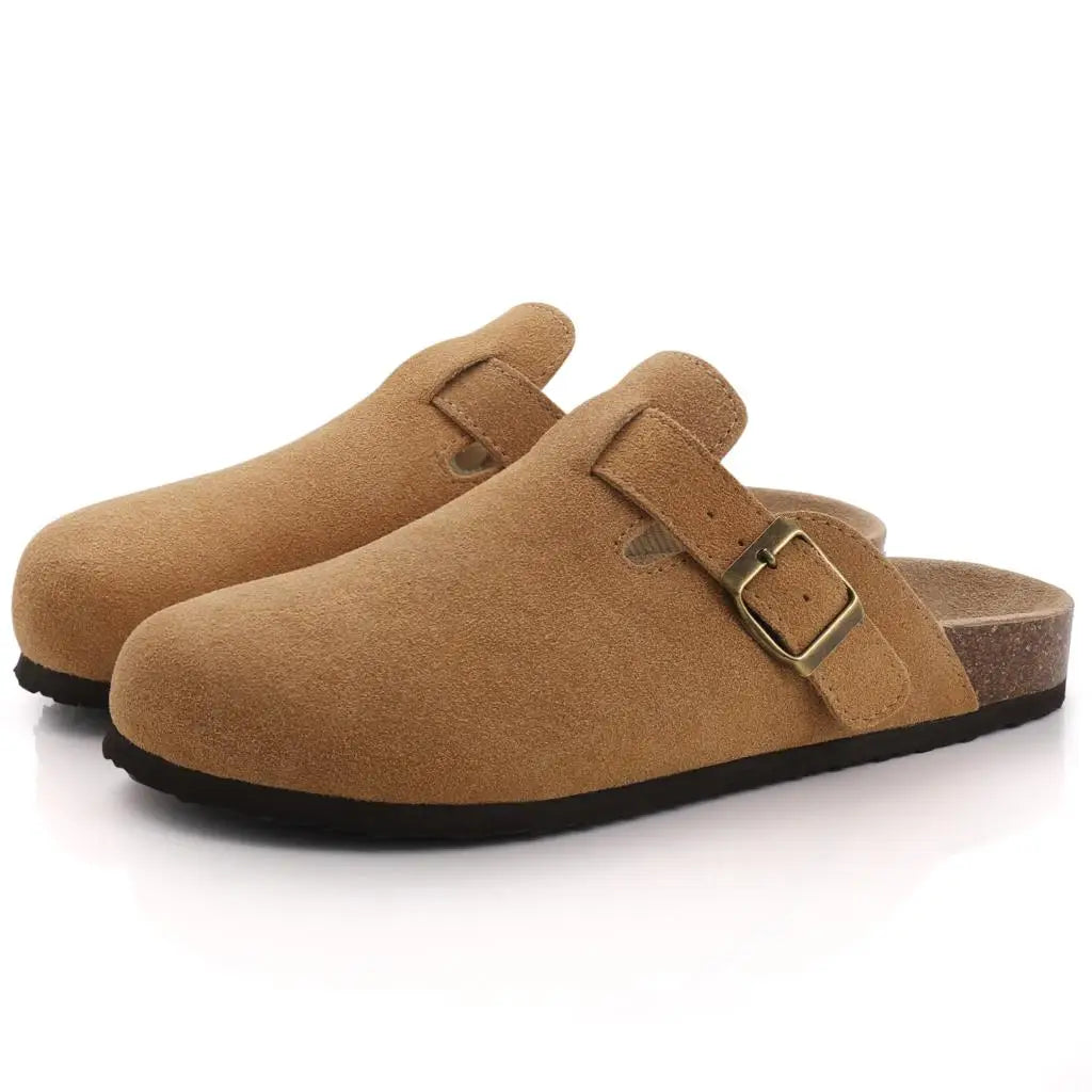 Men's Suede Slip-On Clog Shoes
