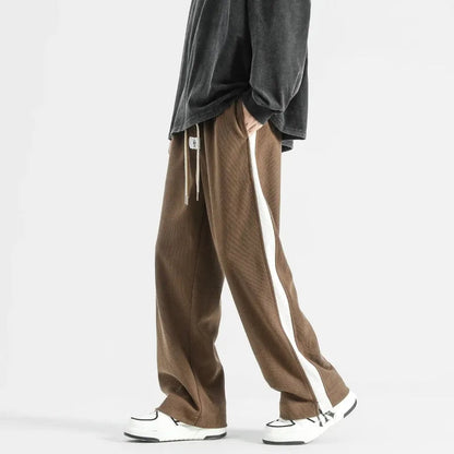 Breslin Wide-Leg Drawstring Sweatpants