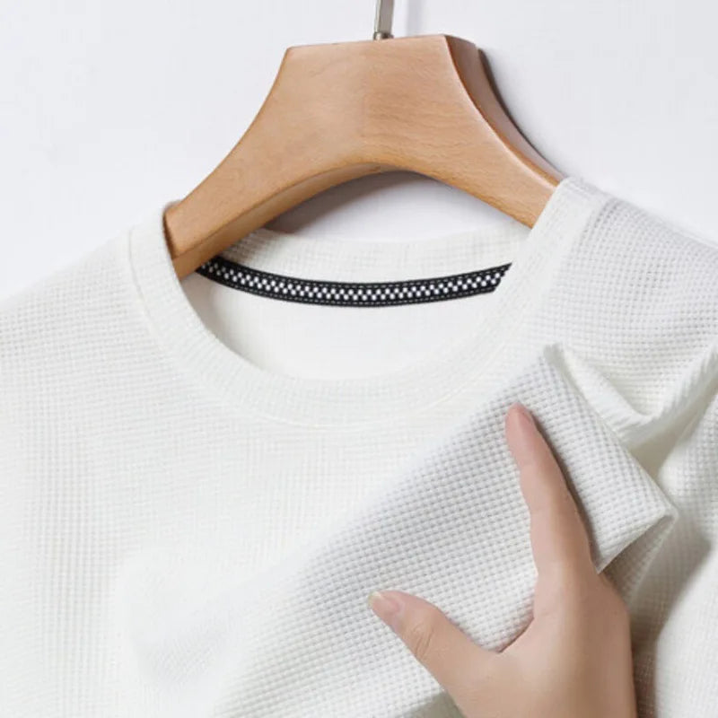 Men's Waffle Knit Crewneck T-Shirt