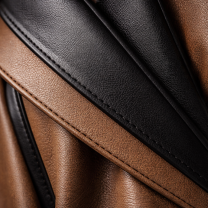 Women's Full-Grain Leather Belted Jacket