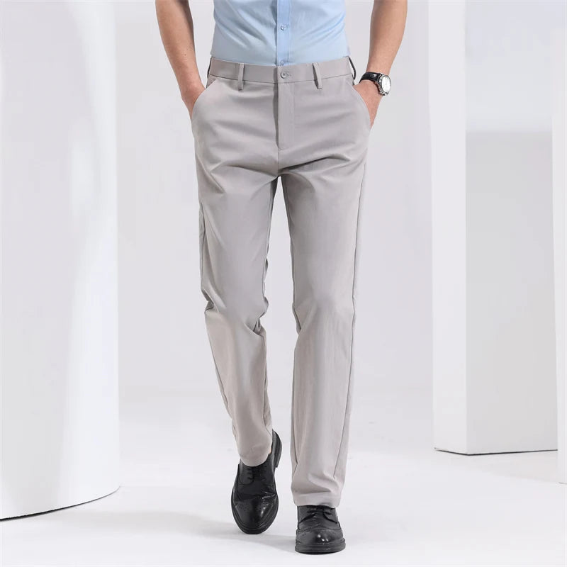 Montari Slim-Fit Cotton Trousers