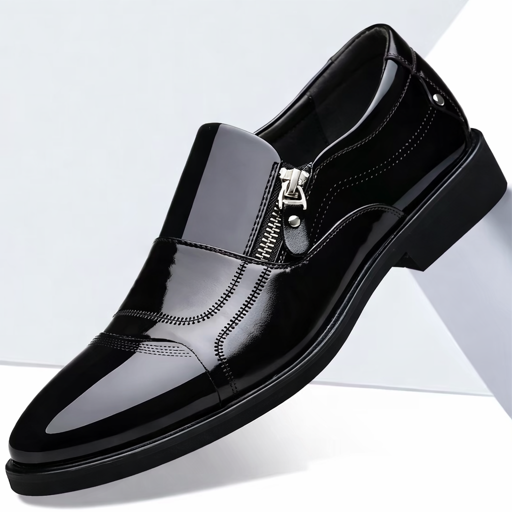 Women's Genuine Leather Side-Zip Orthopedic Shoes