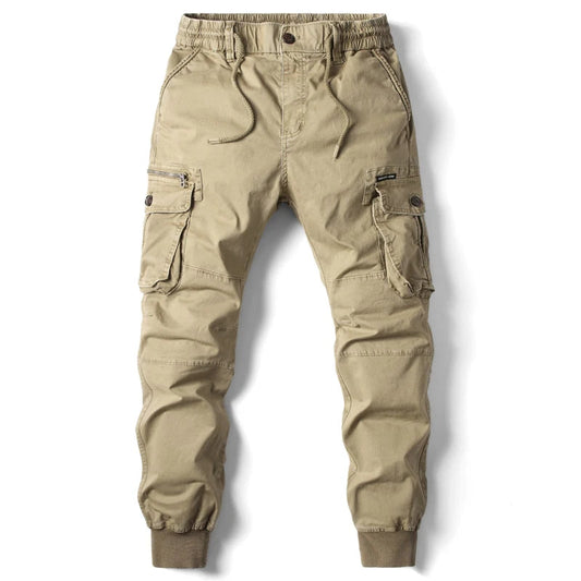 Men's Slim-Fit Cotton Cargo Pants