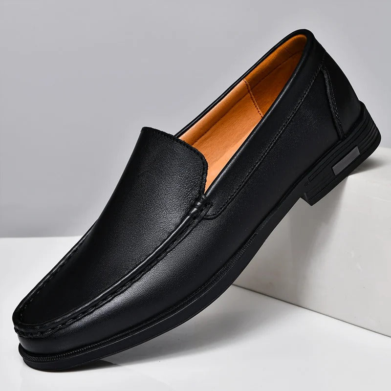 Men's Genuine Leather Slip-On Loafers
