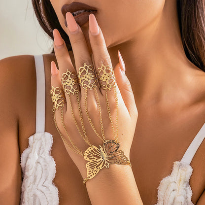 Women's Butterfly Chain Ring Set