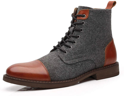 Men's Italian Leather Orthopedic Ankle Boots