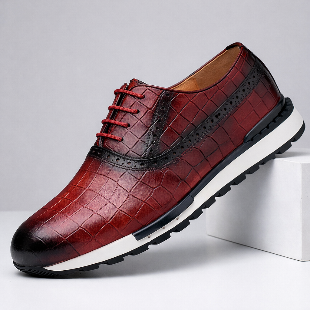 Men's Genuine Leather Orthopedic Dress Shoes