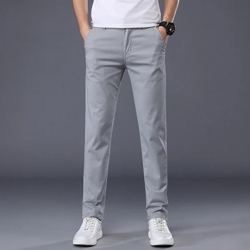 Calvero Slim Fit Cotton Dress Pants
