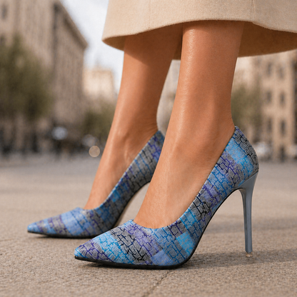 Women's Pointed-Toe Stiletto Heels – Genuine Leather