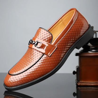 Men's Genuine Leather Slip-On Loafers