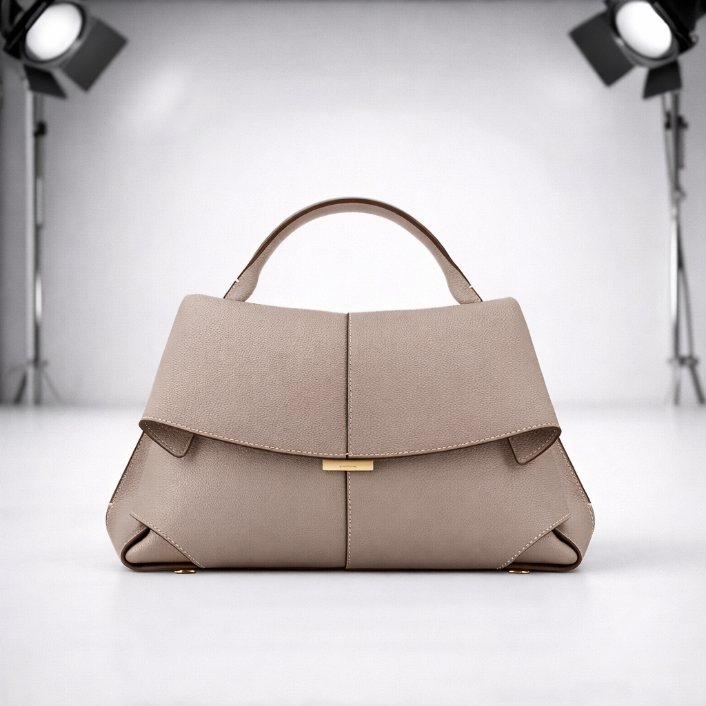 Women's Genuine Leather Structured Handbag